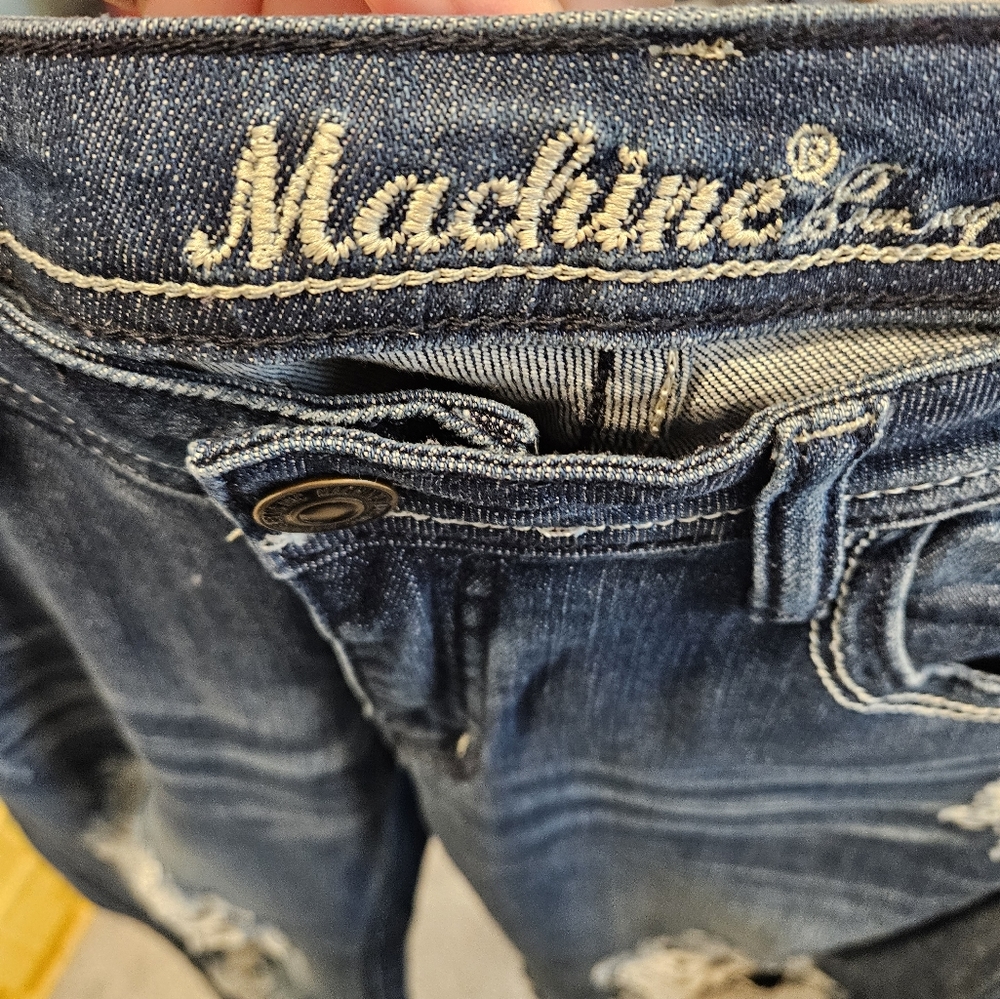 Machine distressed jeans - Picture 4 of 5